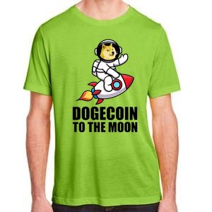 DogeCoin To The Moon Doge Crypto Adult ChromaSoft Performance T-Shirt