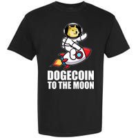 DogeCoin To The Moon Doge Crypto Garment-Dyed Heavyweight T-Shirt