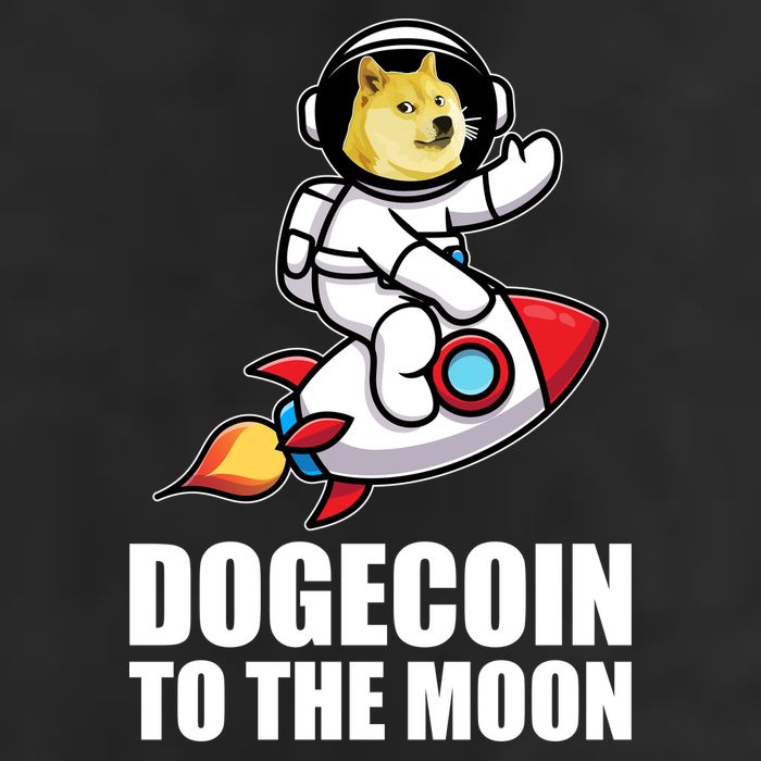 DogeCoin To The Moon Doge Crypto Garment-Dyed Heavyweight T-Shirt