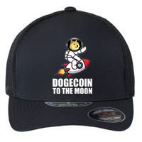 DogeCoin To The Moon Doge Crypto Flexfit Unipanel Trucker Cap