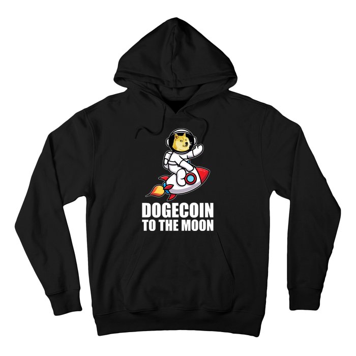 DogeCoin To The Moon Doge Crypto Hoodie