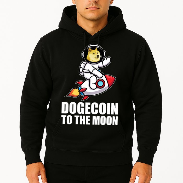 DogeCoin To The Moon Doge Crypto Hoodie