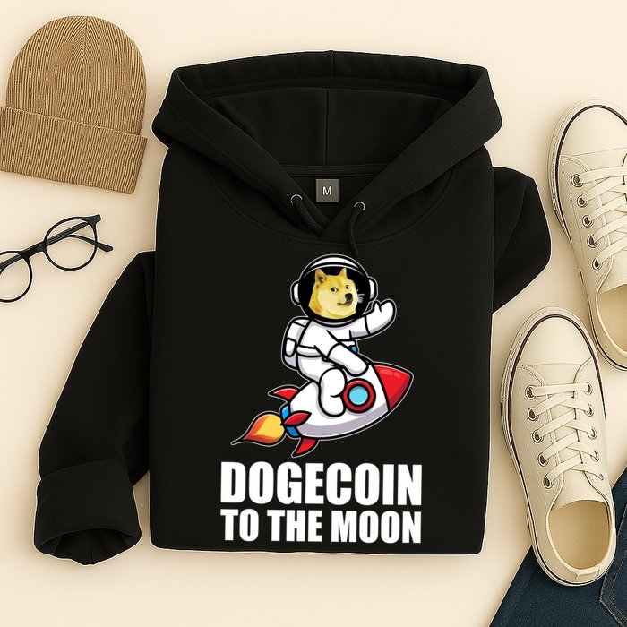 DogeCoin To The Moon Doge Crypto Hoodie