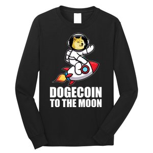 DogeCoin To The Moon Doge Crypto Long Sleeve Shirt