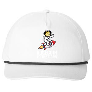 DogeCoin To The Moon Doge Crypto Snapback Five-Panel Rope Hat