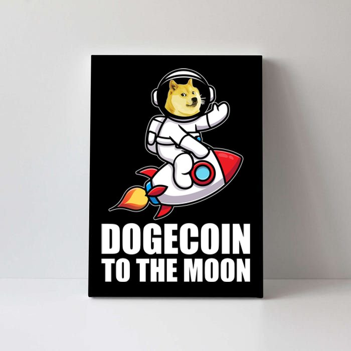 DogeCoin To The Moon Doge Crypto Canvas