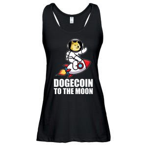 DogeCoin To The Moon Doge Crypto Ladies Essential Flowy Tank