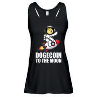 DogeCoin To The Moon Doge Crypto Ladies Essential Flowy Tank