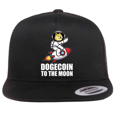 DogeCoin To The Moon Doge Crypto Flatbill Hat
