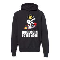 DogeCoin To The Moon Doge Crypto Premium Hoodie