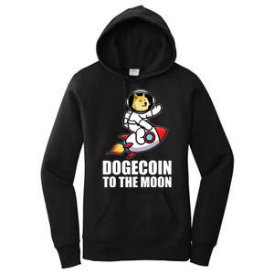 DogeCoin To The Moon Doge Crypto Women's Pullover Hoodie