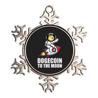 DogeCoin To The Moon Doge Crypto Metallic Star Ornament