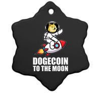 DogeCoin To The Moon Doge Crypto Ceramic Star Ornament