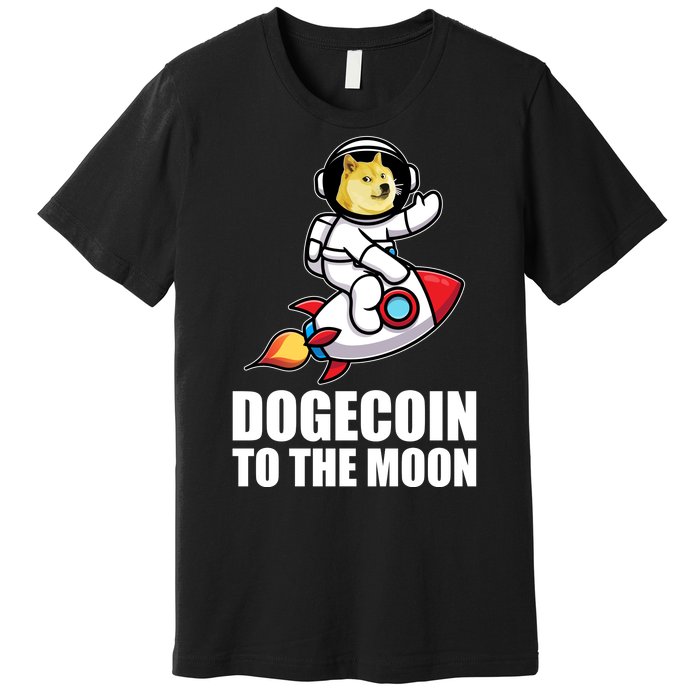 DogeCoin To The Moon Doge Crypto Premium T-Shirt