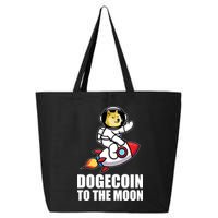 DogeCoin To The Moon Doge Crypto 25L Jumbo Tote