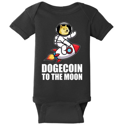 DogeCoin To The Moon Doge Crypto Baby Bodysuit