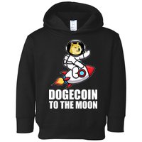 DogeCoin To The Moon Doge Crypto Toddler Hoodie