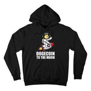 DogeCoin To The Moon Doge Crypto Tall Hoodie