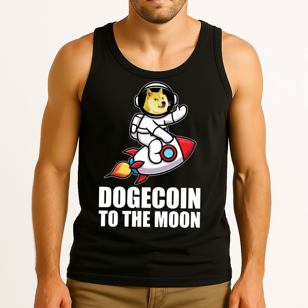 DogeCoin To The Moon Doge Crypto Tank Top