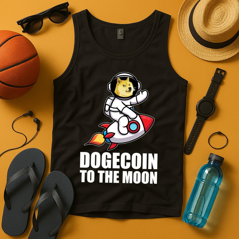 DogeCoin To The Moon Doge Crypto Tank Top