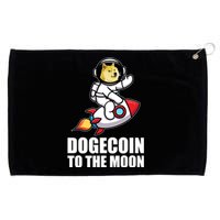 DogeCoin To The Moon Doge Crypto Grommeted Golf Towel