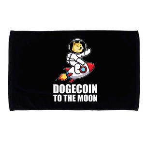 DogeCoin To The Moon Doge Crypto Microfiber Hand Towel