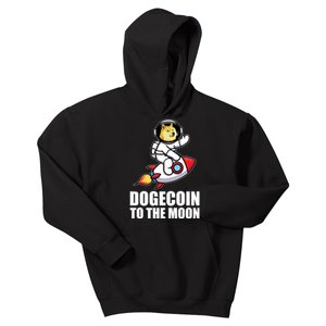 DogeCoin To The Moon Doge Crypto Kids Hoodie