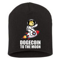 DogeCoin To The Moon Doge Crypto Short Acrylic Beanie