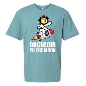 DogeCoin To The Moon Doge Crypto Sueded Cloud Jersey T-Shirt