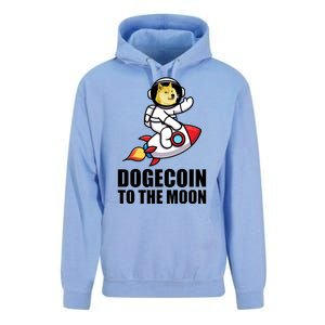 DogeCoin To The Moon Doge Crypto Unisex Surf Hoodie