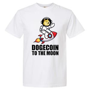 DogeCoin To The Moon Doge Crypto Garment-Dyed Heavyweight T-Shirt