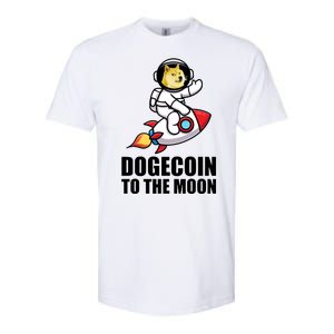 DogeCoin To The Moon Doge Crypto Softstyle CVC T-Shirt