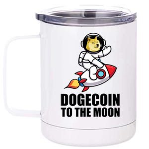 DogeCoin To The Moon Doge Crypto 12 oz Stainless Steel Tumbler Cup