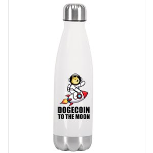 DogeCoin To The Moon Doge Crypto Stainless Steel Insulated Water Bottle