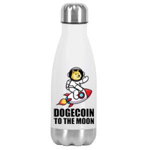 DogeCoin To The Moon Doge Crypto Stainless Steel Insulated Water Bottle