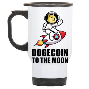 DogeCoin To The Moon Doge Crypto Stainless Steel Travel Mug