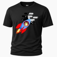 Dogecoin To the Moon Hodl Crypto Currency Cooling Performance Crew T-Shirt