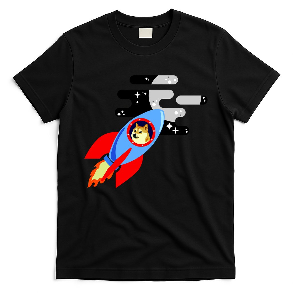 Dogecoin To the Moon Hodl Crypto Currency T-Shirt