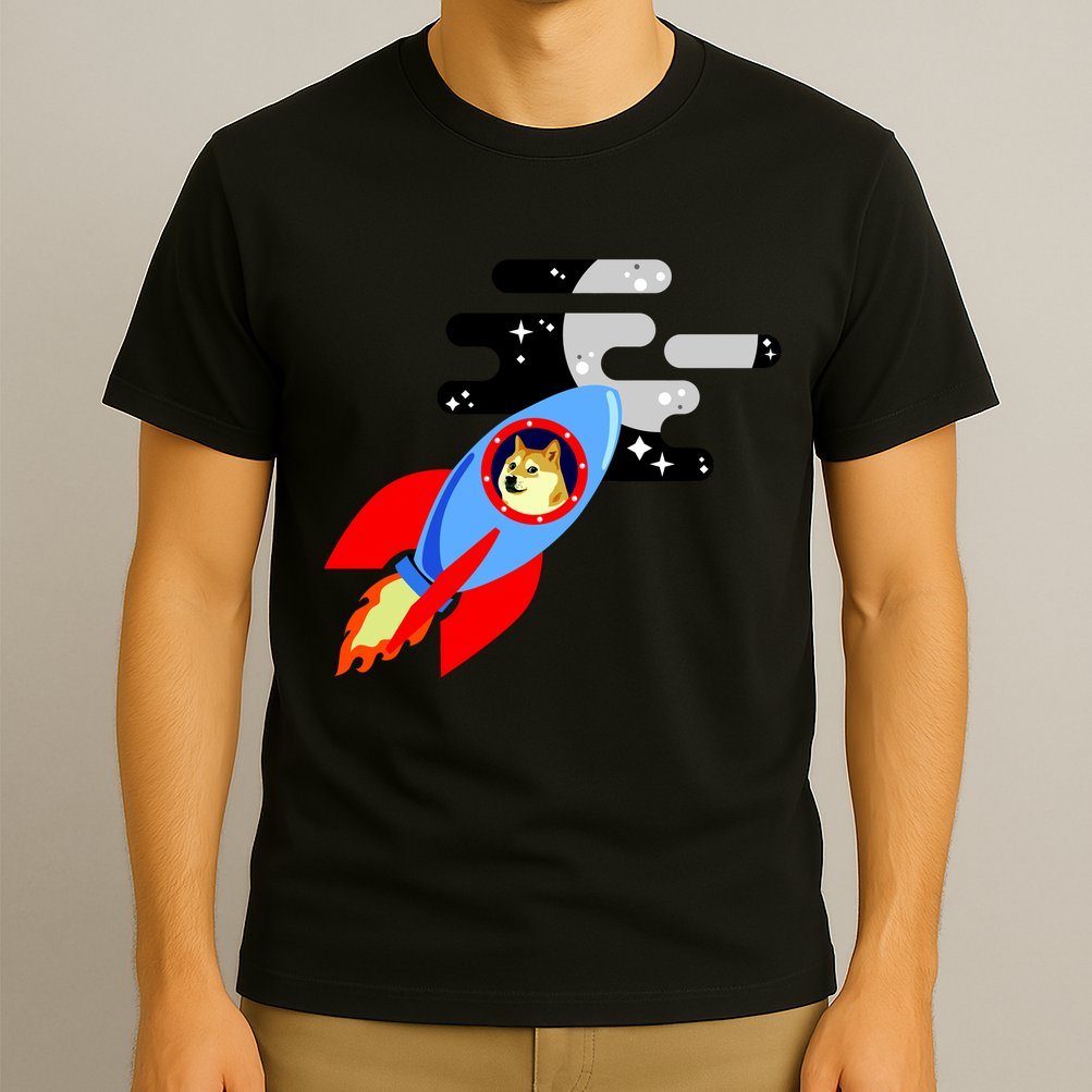 Dogecoin To the Moon Hodl Crypto Currency T-Shirt