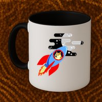 Dogecoin To the Moon Hodl Crypto Currency Mug