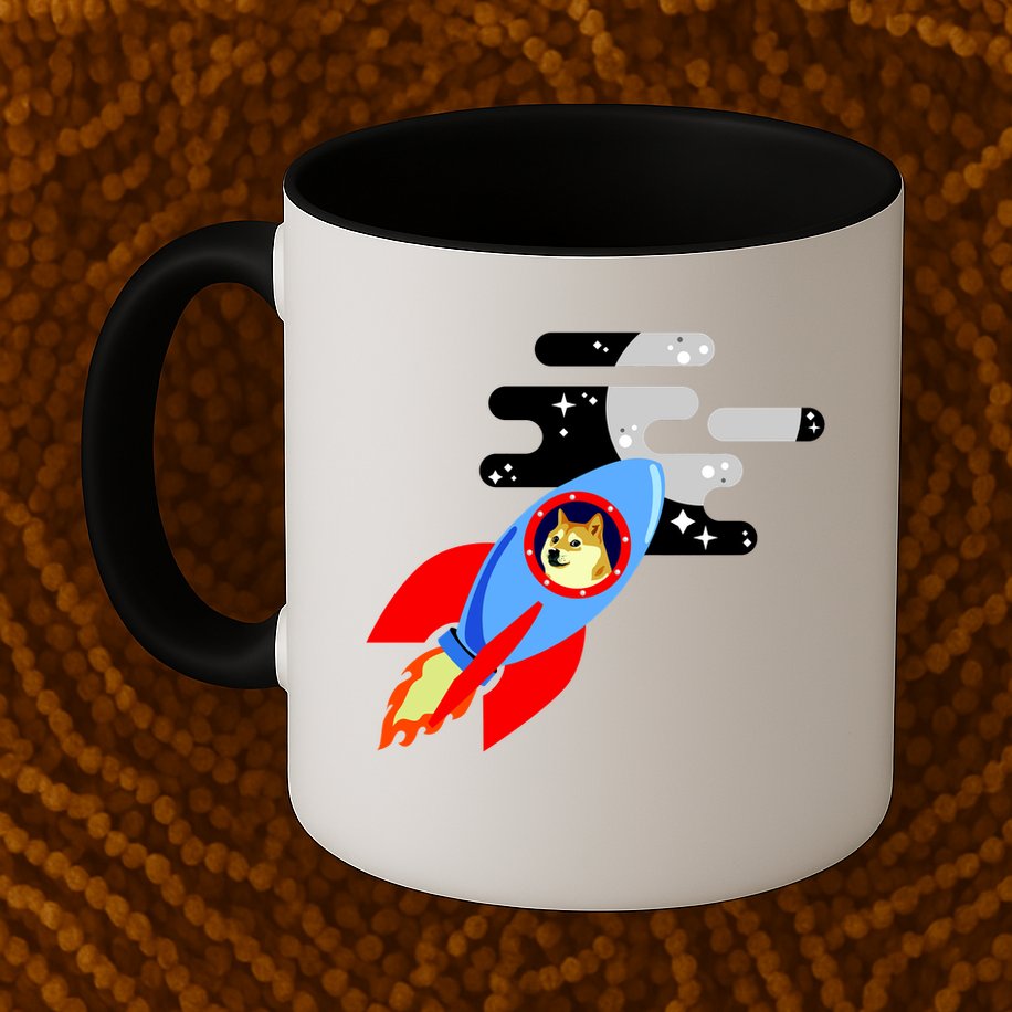 Dogecoin To the Moon Hodl Crypto Currency Mug