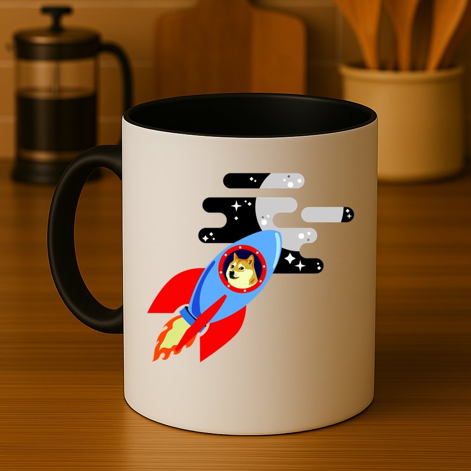 Dogecoin To the Moon Hodl Crypto Currency Mug