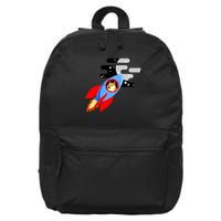 Dogecoin To the Moon Hodl Crypto Currency 16 in Basic Backpack