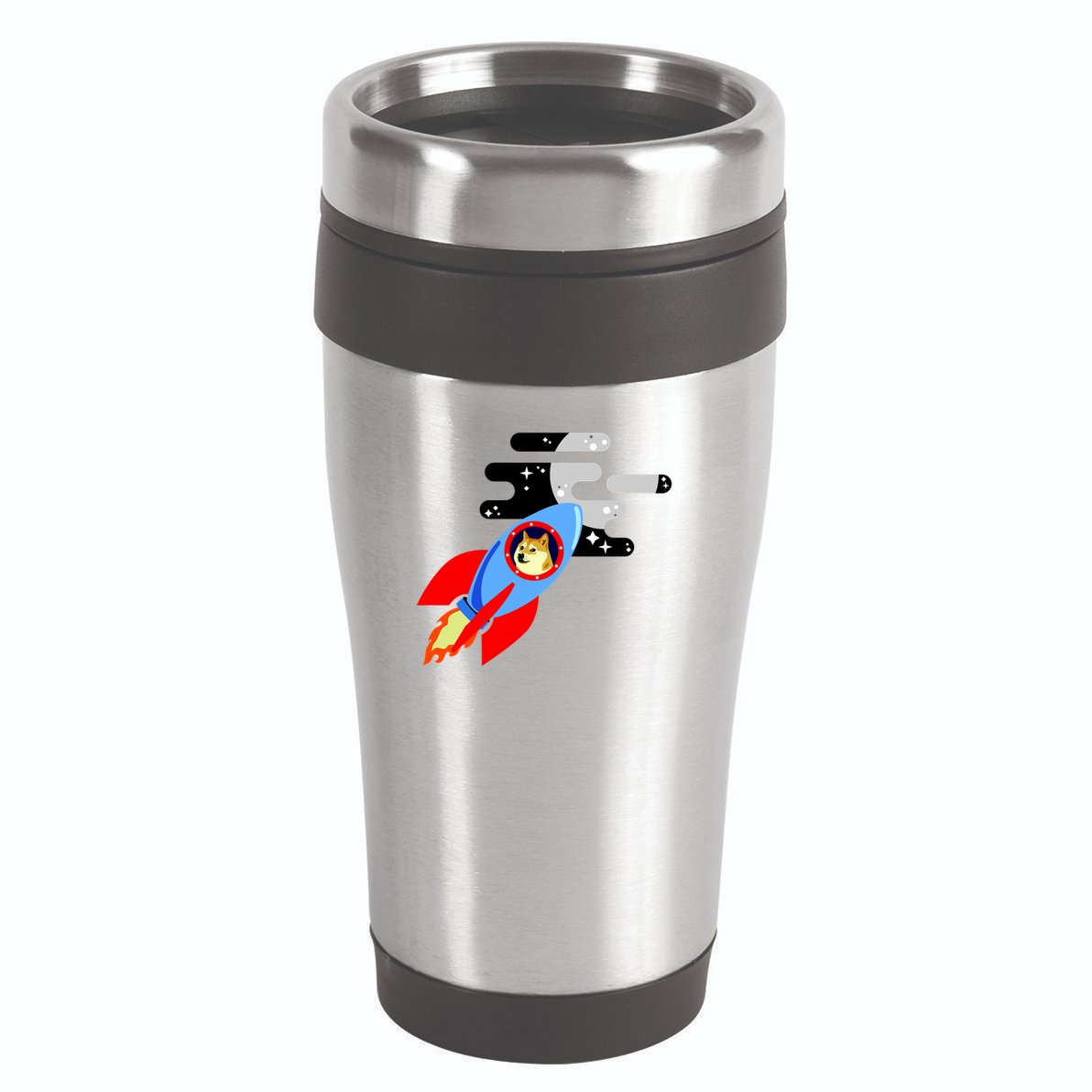 Dogecoin To the Moon Hodl Crypto Currency 16oz Travel Tumbler