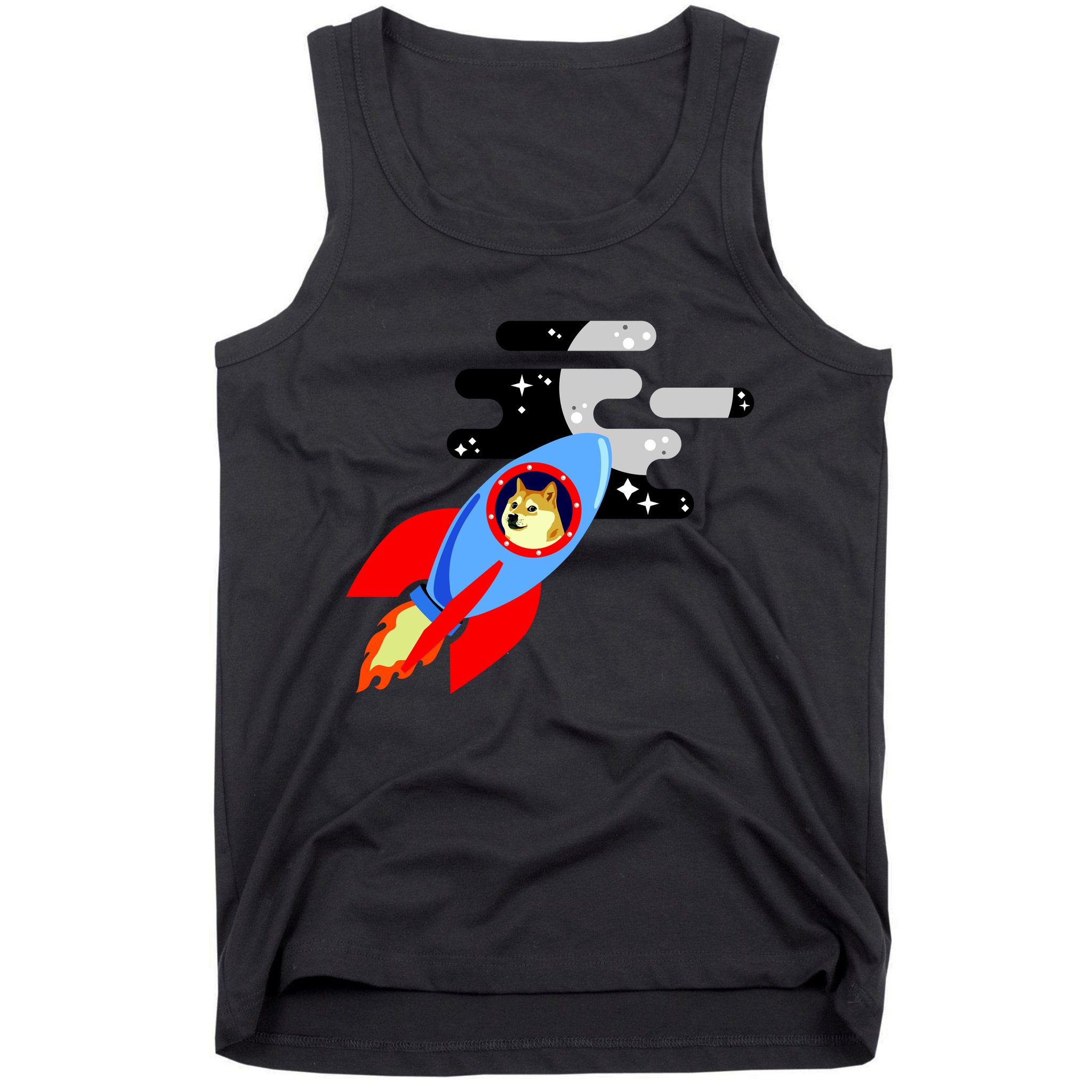 Dogecoin To the Moon Hodl Crypto Currency Tank Top