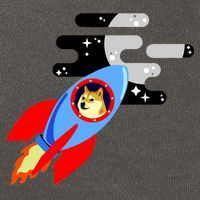 Dogecoin To the Moon Hodl Crypto Currency Cotton Canvas Backpack