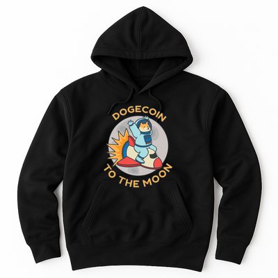 Dogecoin To The Moon Logo Hoodie
