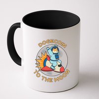 Dogecoin To The Moon Logo Mug