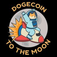 Dogecoin To The Moon Logo Mug