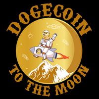 Dogecoin Vintage To The Moon Cooling Performance Crew T-Shirt